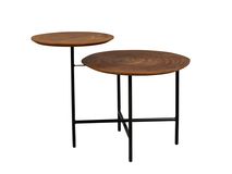 Bijzettafel MATHISON - Walnoot/Zwart ZVR 2300173
