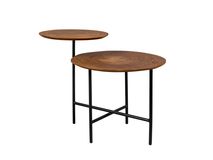 Bijzettafel MATHISON - Walnoot/Zwart ZVR 2300173