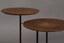 Bijzettafel MATHISON - Walnoot/Zwart ZVR 2300173