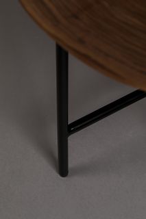 Bijzettafel MATHISON - Walnoot/Zwart ZVR 2300173