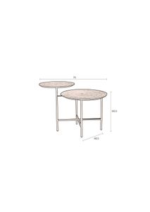 Bijzettafel MATHISON - Walnoot/Zwart ZVR 2300173