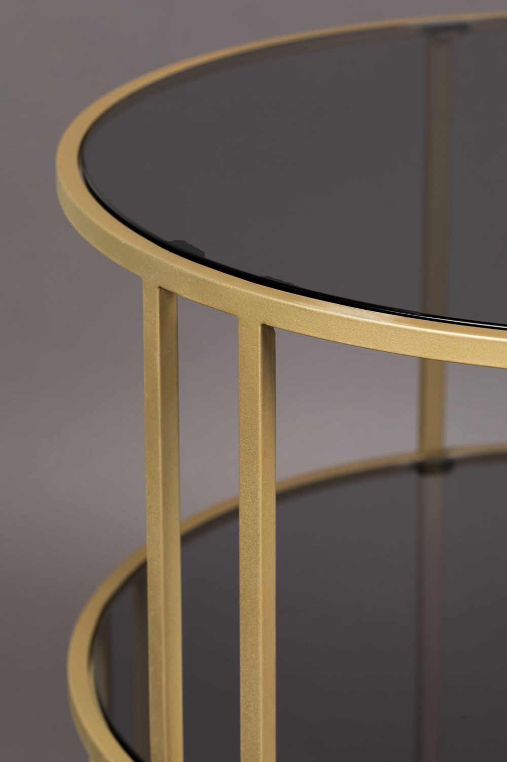 Bijzettafel TORN - Goud/Glas ZVR 2300174
