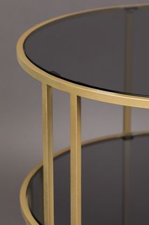Bijzettafel TORN - Goud/Glas ZVR 2300174
