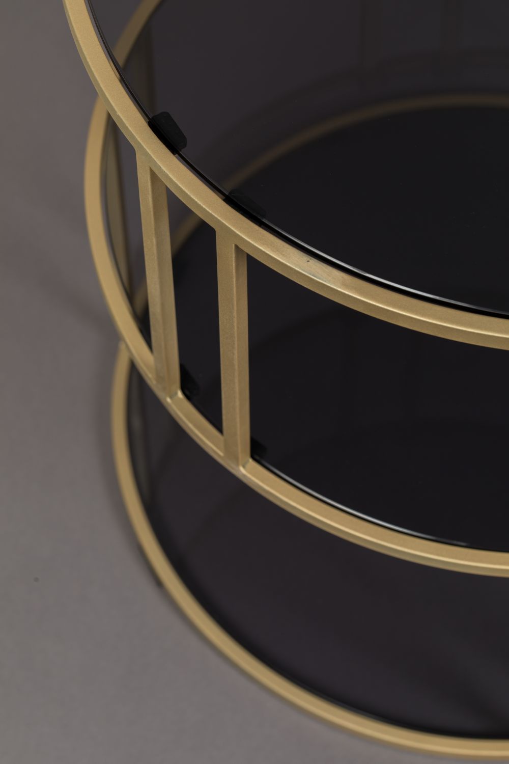 Bijzettafel TORN - Goud/Glas ZVR 2300174