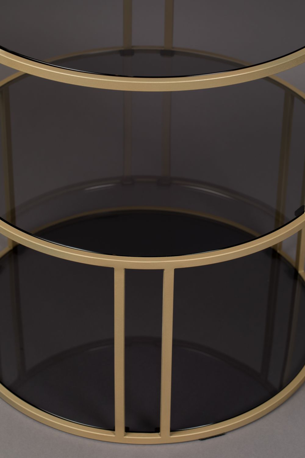 Bijzettafel TORN - Goud/Glas ZVR 2300174