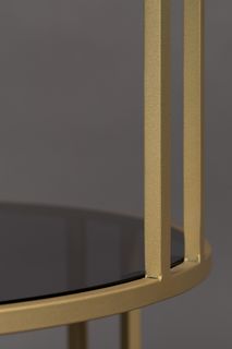 Bijzettafel TORN - Goud/Glas ZVR 2300174