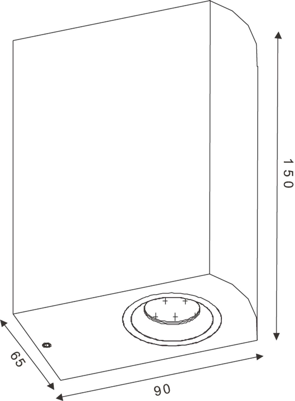 Wandlamp ZORA LED - Zwart LCD228611030