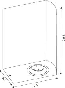Wandlamp ZORA LED - Zwart LCD228611030