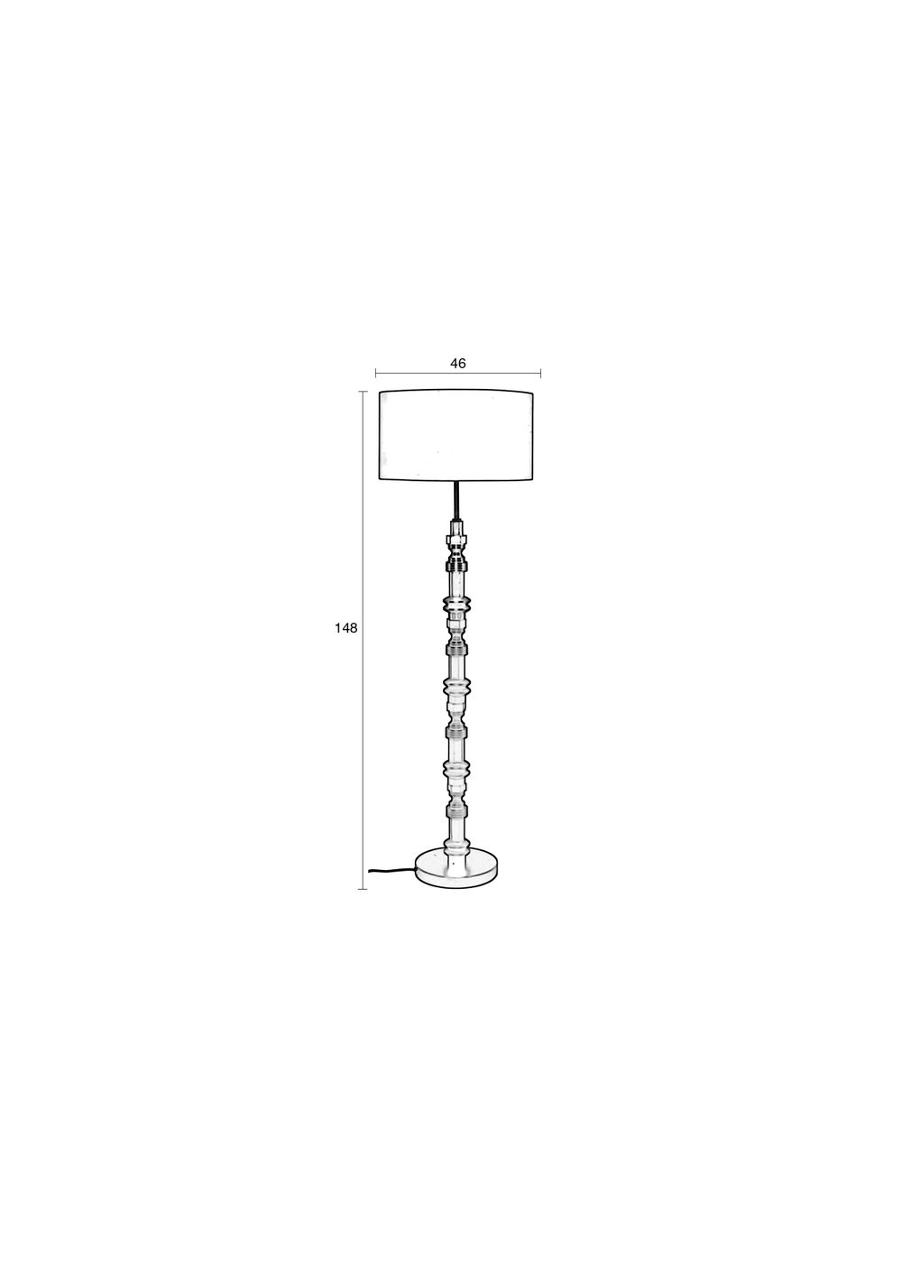 Vloerlamp TOTEM - Zwart ZVR 5100089