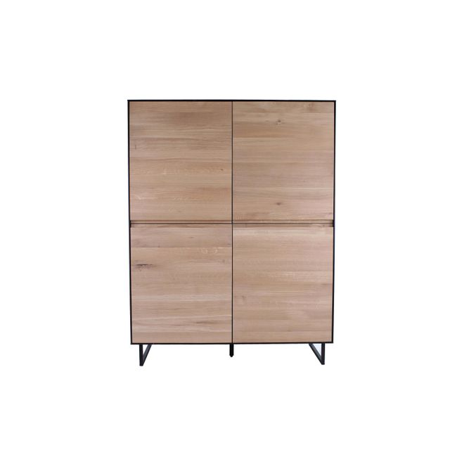 Barkast ALEXI - Zwart/naturel