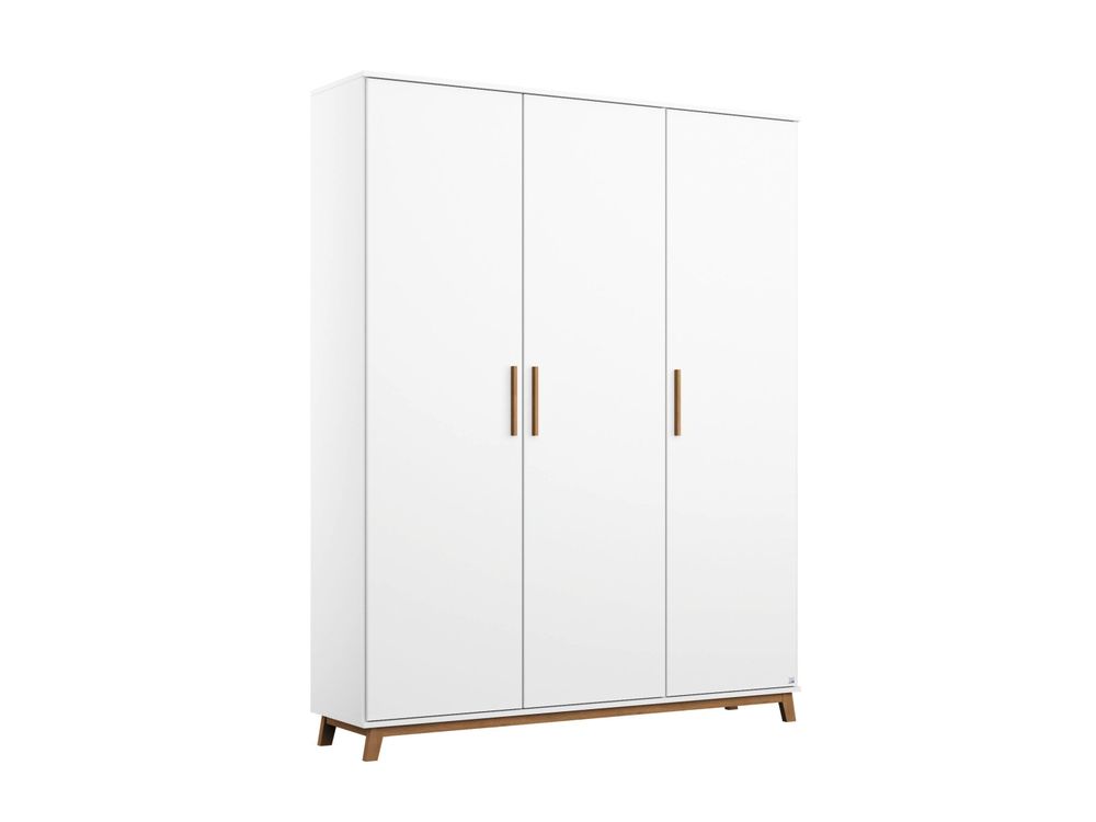 Kleerkast 3 deuren CARLSSON - Wit RCH CR K3