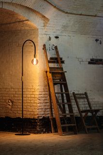 Vloerlamp PIKE - Zwart/goud ETH 05-VL8135-30