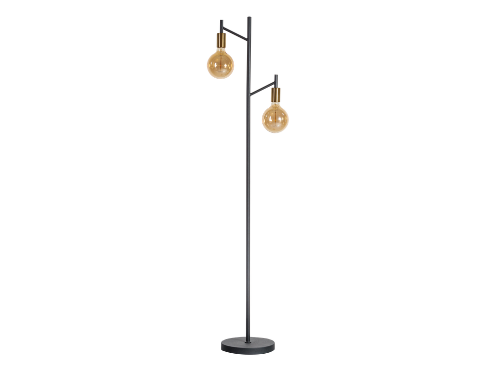 Vloerlamp TREE - Zwart/goud ETH 05-VL8316-3001