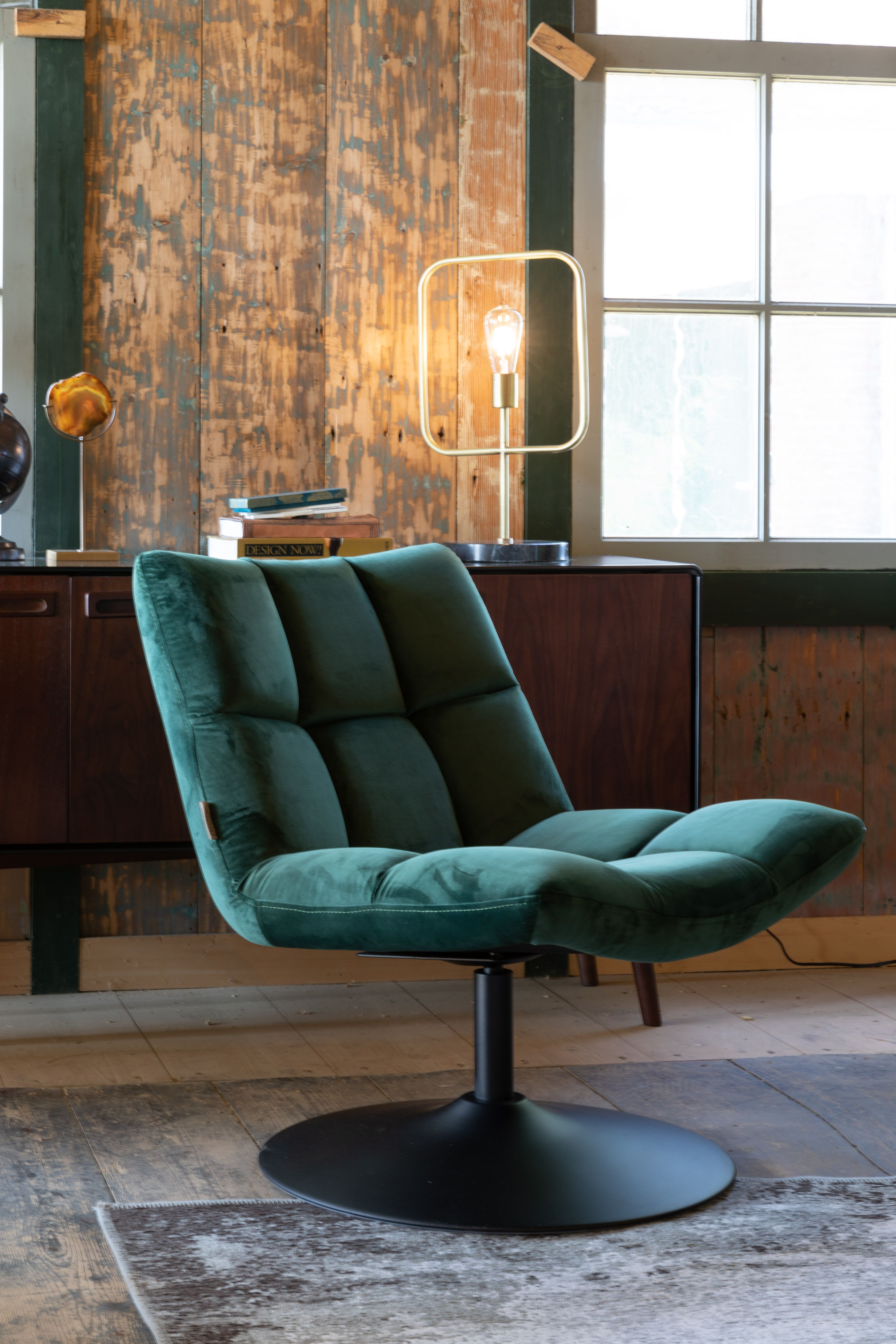 Fauteuil BAR VELVET - Groen