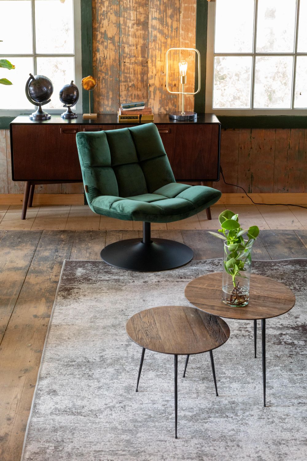 Fauteuil BAR VELVET - Groen ZVR 3100081