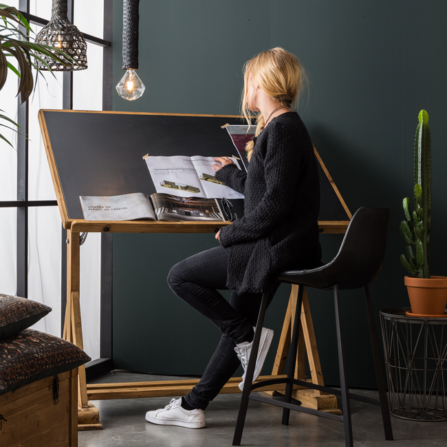 Barstoel FRANKY - Black