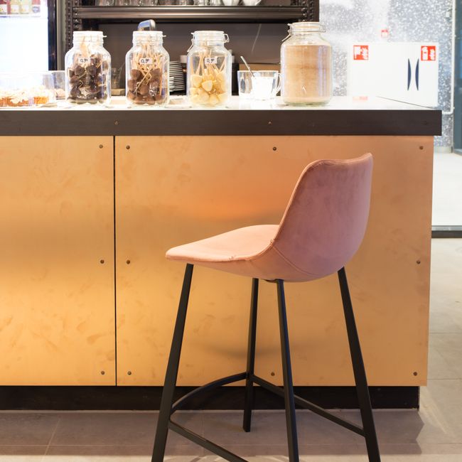 Barstoel FRANKY - Velvet petrol