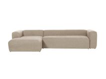 3-zit met chaise longue links BLOK - Beige KAV S572GR39