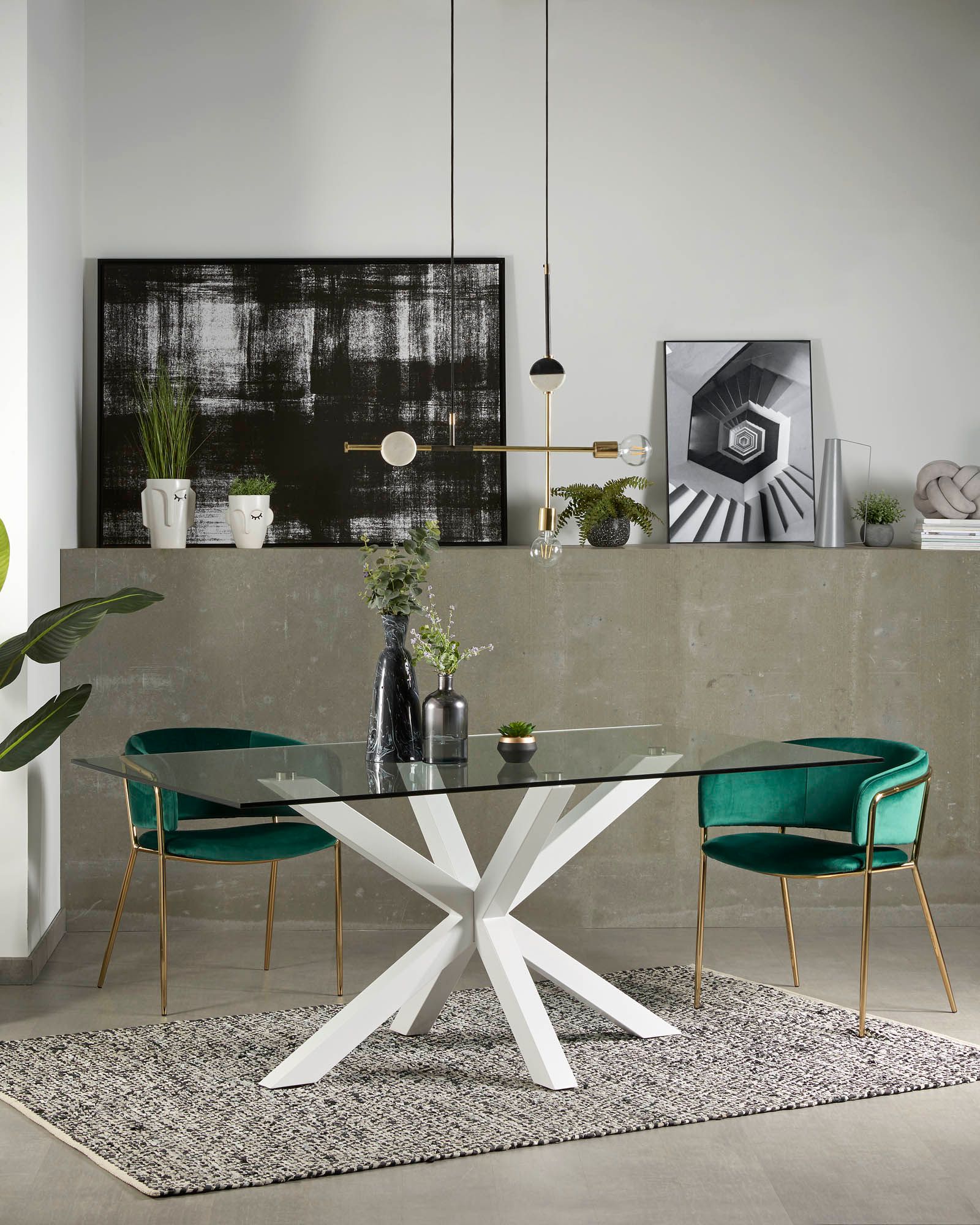 Tafel ARGO - Glas/zwart