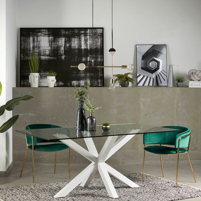 Tafel ARGO - Glas/zwart