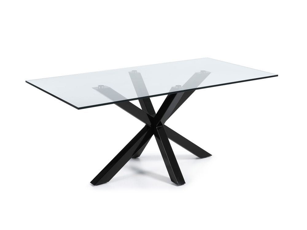 Tafel ARGO - Glas/zwart KAV C408C07