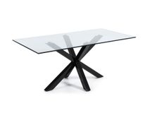 Tafel ARGO - Glas/zwart KAV C408C07