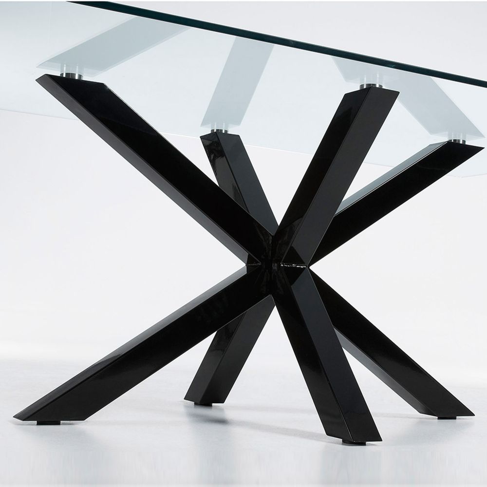 Tafel ARGO - Glas/zwart KAV C408C07
