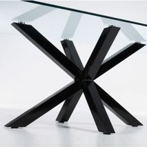 Tafel ARGO - Glas/zwart KAV C408C07