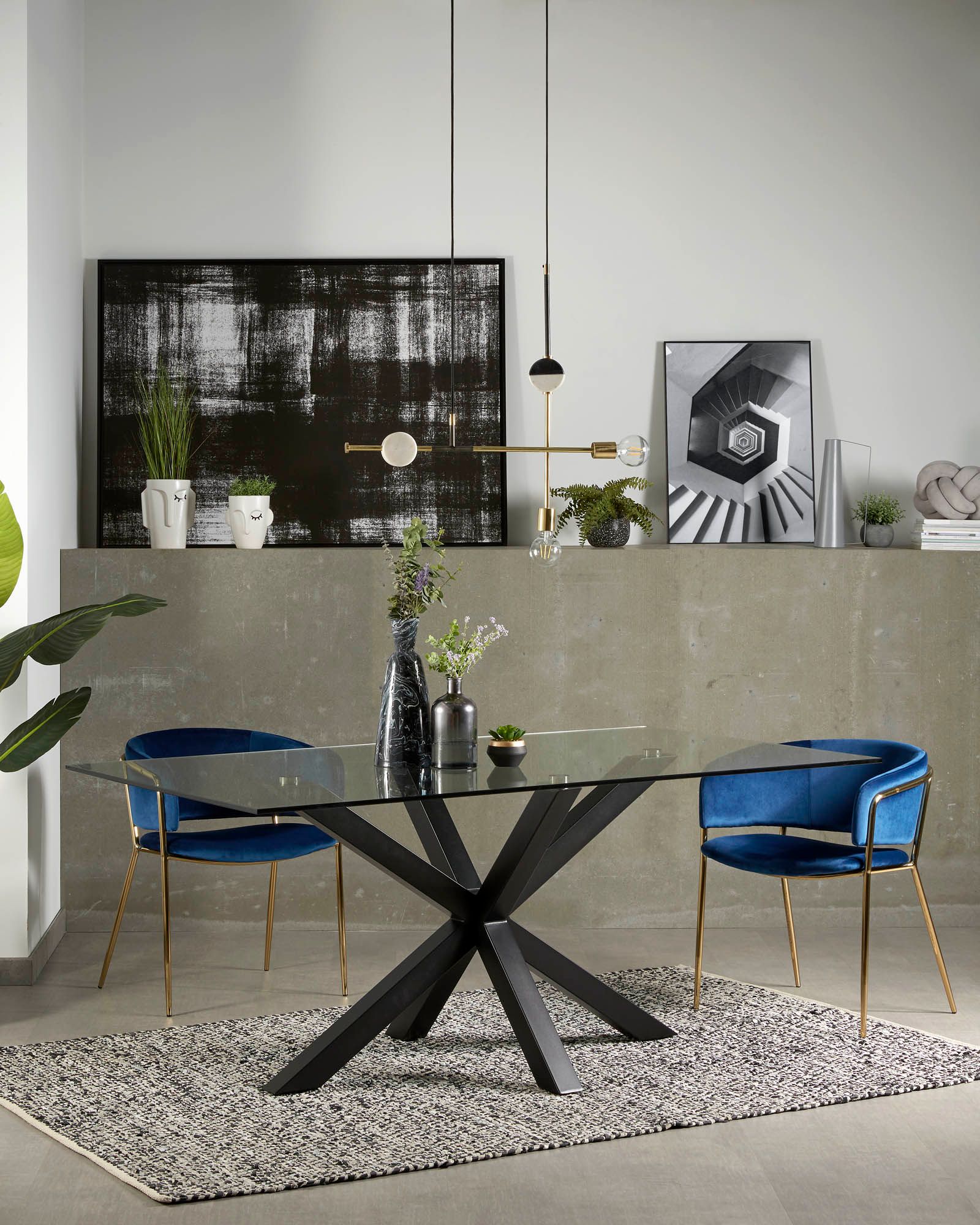 Tafel ARGO - Glas/zwart