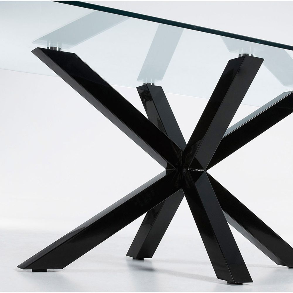 Tafel ARGO - Glas/zwart KAV C436C07