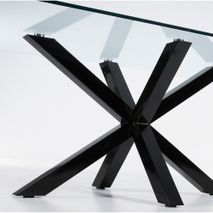Tafel ARGO - Glas/zwart KAV C436C07