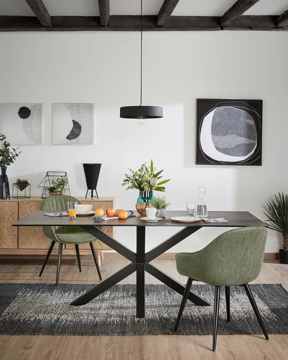 Eetkamertafel ARGO - Keramiek bruin KAV C436K09
