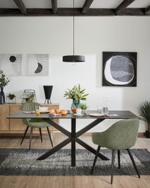 Eetkamertafel ARGO - Keramiek bruin KAV C436K09