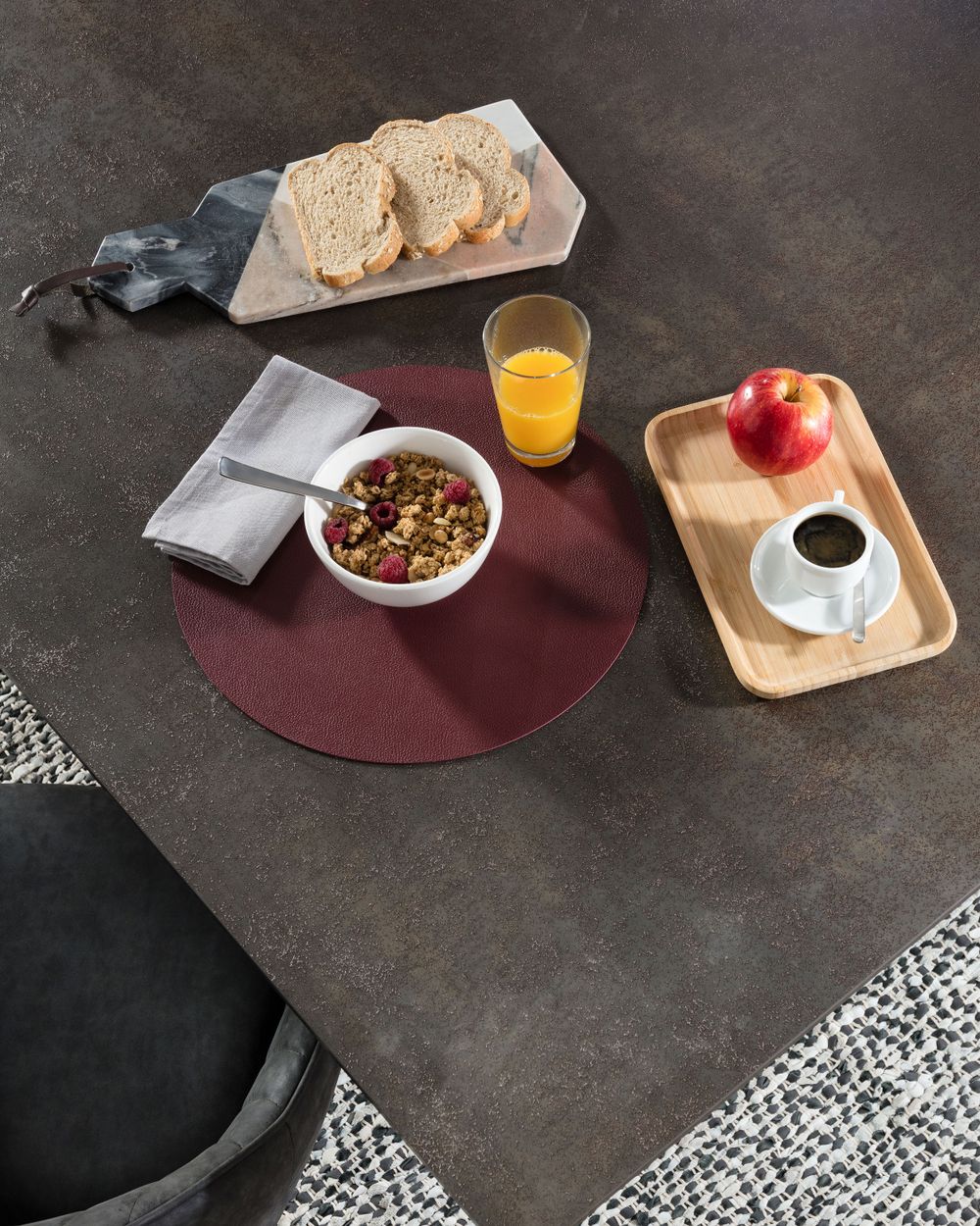 Eetkamertafel ARGO - Keramiek bruin KAV C436K09