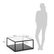 Salontafel BLACKHILL - Zwart KAV C370C07
