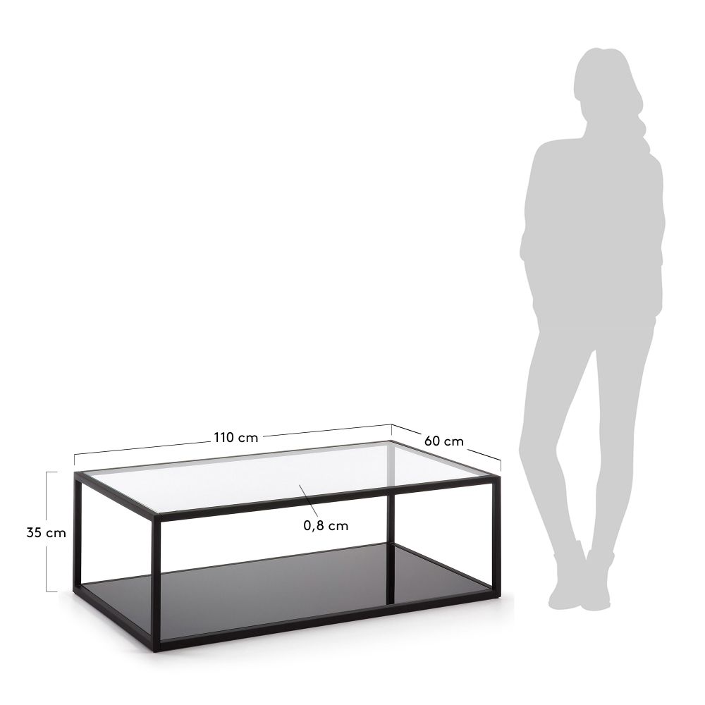 Salontafel BLACKHILL - Zwart KAV C371C07
