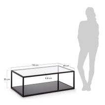 Salontafel BLACKHILL - Zwart KAV C371C07