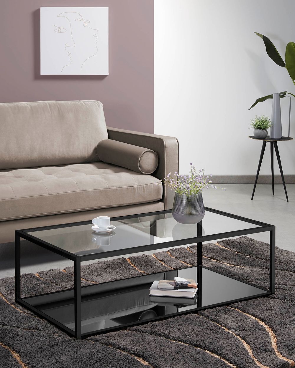 Salontafel BLACKHILL - Zwart KAV C371C07