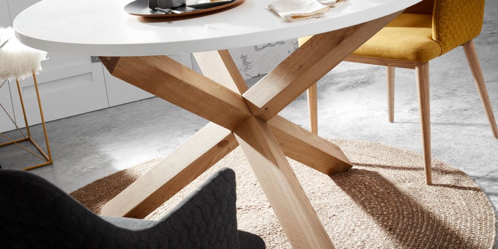 Tafel LOTUS - Wit/hout KAV C473L05