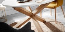 Tafel LOTUS - Wit/hout KAV C473L05