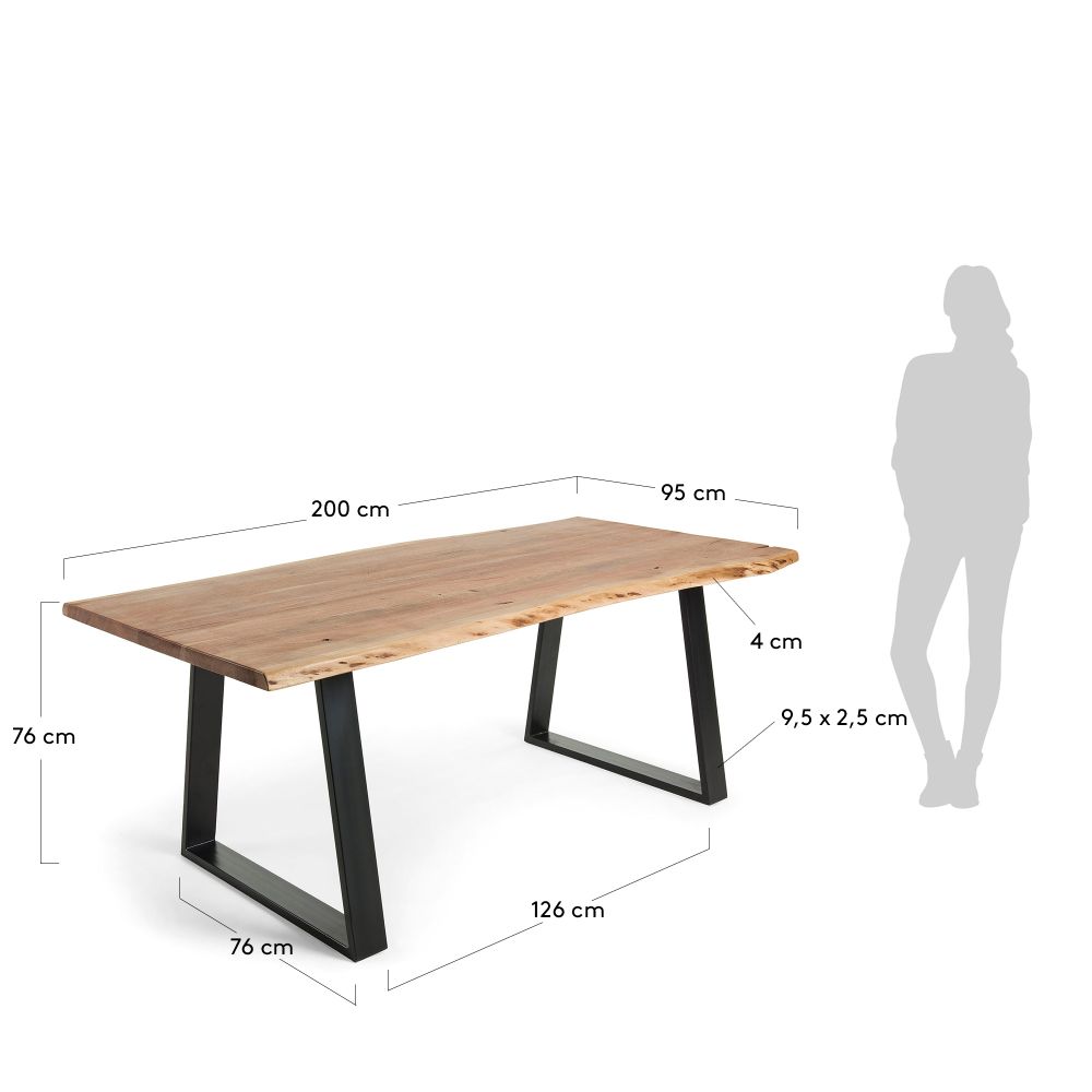 Eetkamertafel ALAIA - Acacia KAV CC0400M43