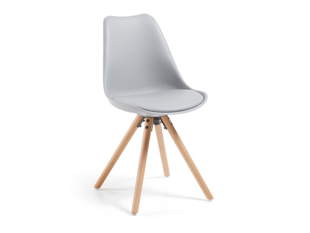 Stoel RALF - Grijs/Hout KAV EC005S14