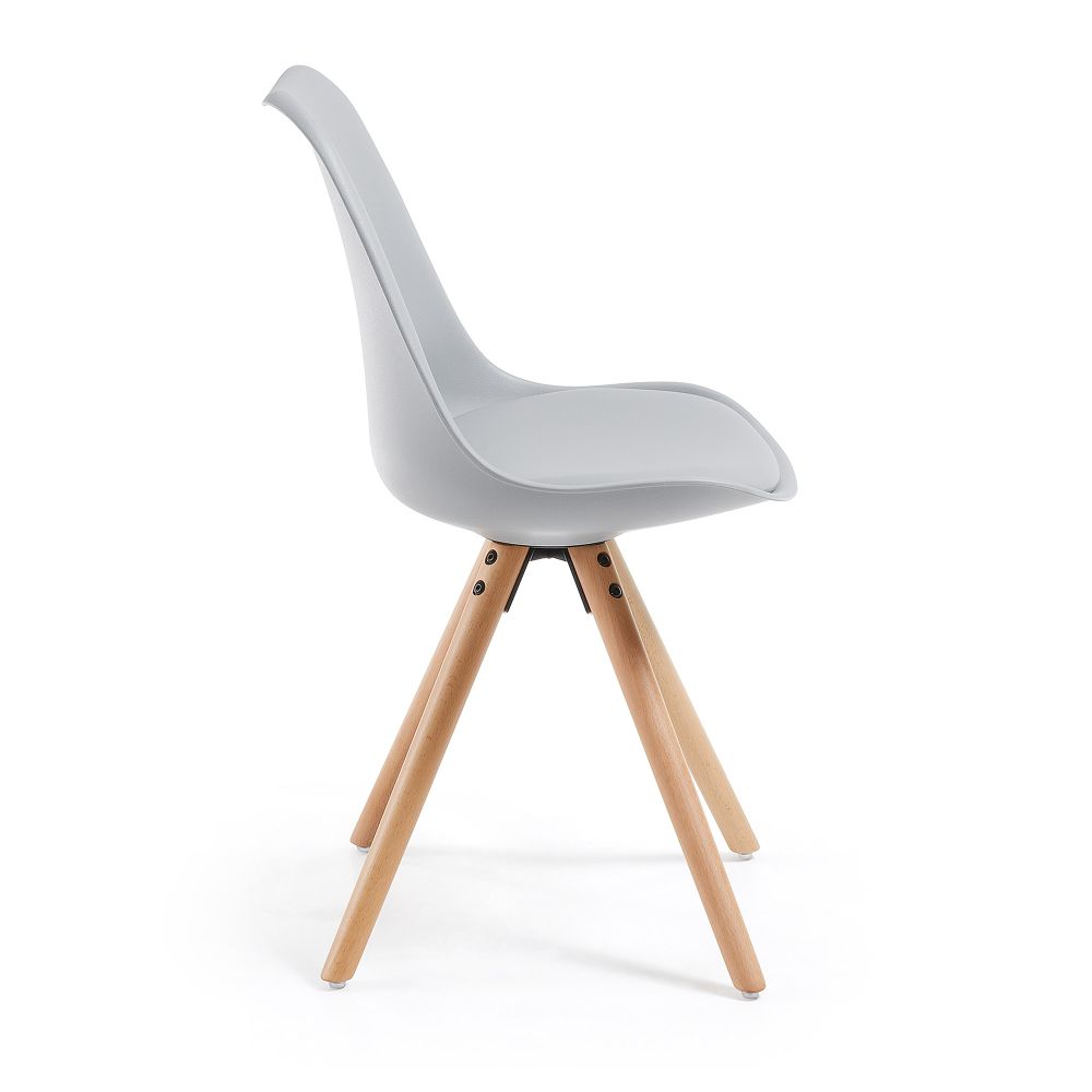 Stoel RALF - Grijs/Hout KAV EC005S14