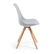 Stoel RALF - Grijs/Hout KAV EC005S14