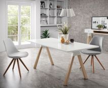 Stoel RALF - Grijs/Hout KAV EC005S14