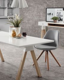 Stoel RALF - Grijs/Hout KAV EC005S14