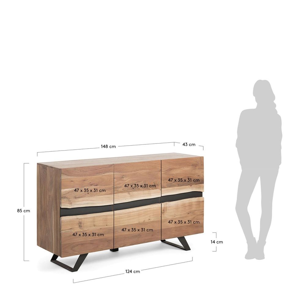 Dressoir UXIA - Acacia KAV CC0470M43