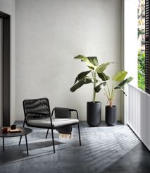 Salontafel cementvezel met stalen poten met zwarte KAV CC0707R01