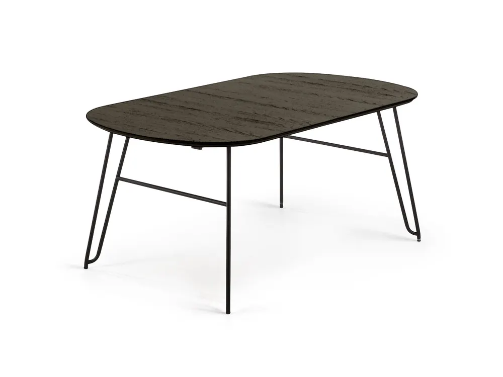 Uitschuifbare tafel MILIAN - Zwart KAV NR010M01