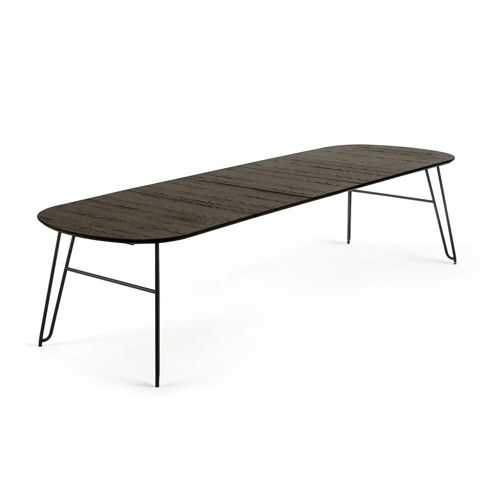 Uitschuifbare tafel MILIAN - Zwart KAV NR010M01